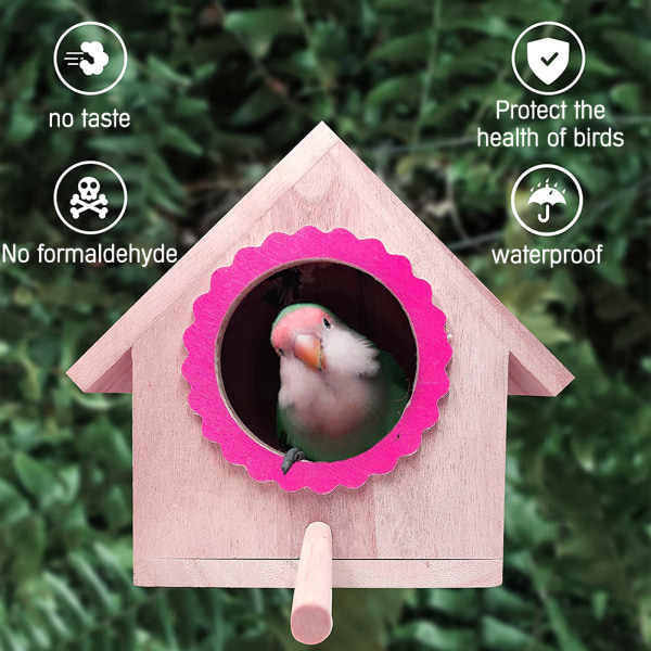 Udvendigt træfuglehus Ufærdige fuglehuse til håndværk At skabe og dekorere boligindretning