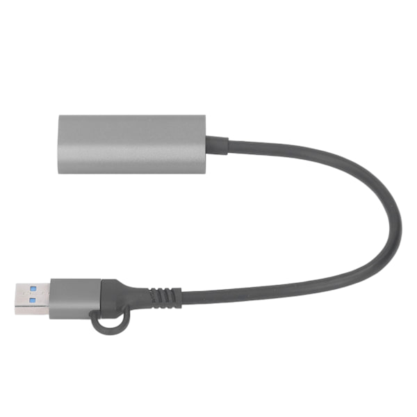 USB til Ethernet Adapter Type C RJ45 1000Mbps Aluminium Legering Plug and Play USB 3.0 Hub til Laptop Desktop Telefon RJ45 1000Mbps