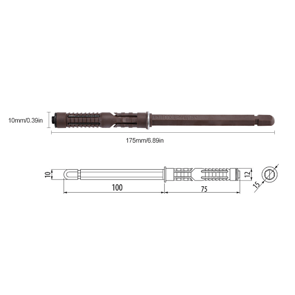 10 kpl Piilotettu Hyllytuki - Ruuvikiinnitettävät Rautakulmat (10x100mm)