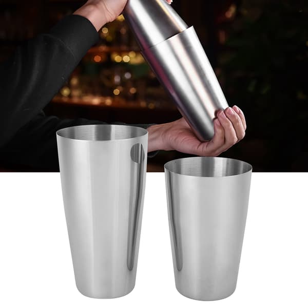 Cocktail Shaker-sett i rustfritt stål 750ml 550ml Bar Bartender Mikseverktøy