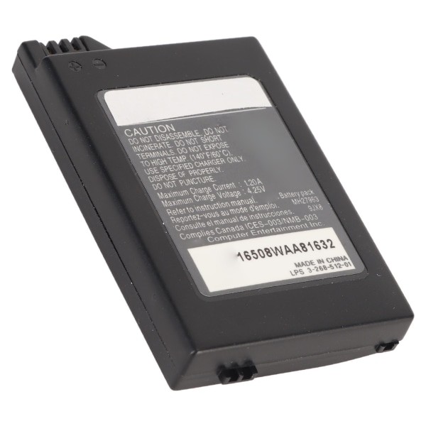 1200mAh 3,6V batteripakke Polymer Lithium Ion genopladelig batteripakke Erstatning til PSP2000 3000 S110 konsol-W