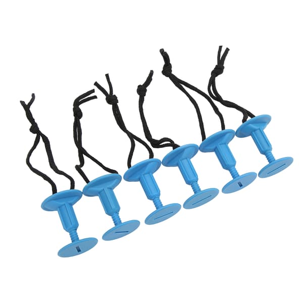 6 stk Surfboard Koppel Ben Tau Plugg Nylon Plast Surf Koppel Plugg Surfboard Tilbehør Blå