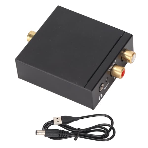Digital til Analog Konverter Aluminiumlegering DAC med USB-strømkabel