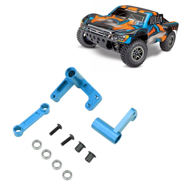 RC Styrkit i Aluminiumlegering för Traxxas Bandit / Rustler / Slash 2WD (Ljusblå)