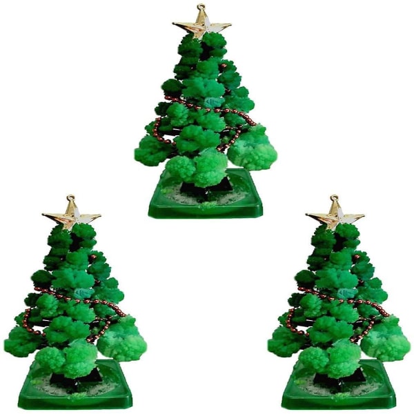 Mini Joulukuusi Magic Kasvava Paperi Tree Tee itse Crystal Growi