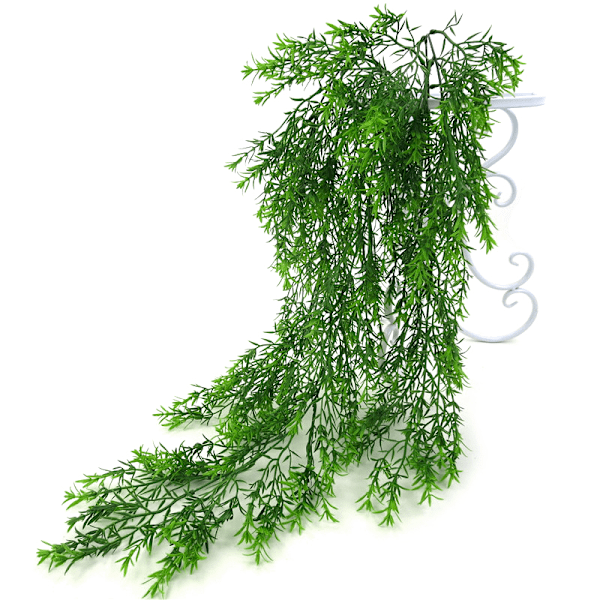 5-grenet Lucky Grass vægophæng - Kunstig plantedekoration til hjemmet & bryllupper, 1 pakke grønne kunstige blomster