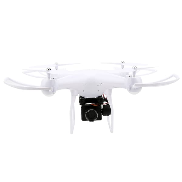 F68 Drone RC Quadcopter One Key Return 2000mAh Lang Batterilevetid Standardversion Hvid