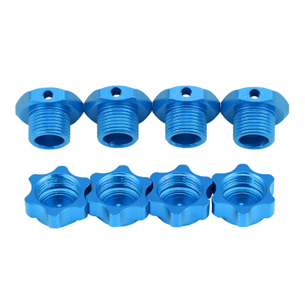 17mm Hjul Hex Nav Adaptermutter Støvdeksel for HSP HOBAO TEAM C 1/8 RC Bil (Blå)