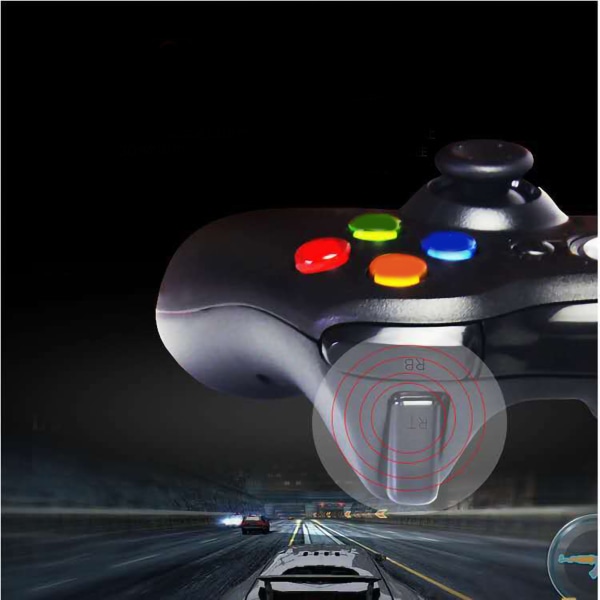 Gamepad Controller Alt-i-en Multifunktionel Driverfri Kabelforbundet Controller Gamepad til Gaming Sort