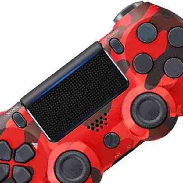 Trådlös Bluetooth kontroller Stabil dubbellagers kristallnycklar Föroreningsfri spelkontroll för PS4 Inbyggt batteri