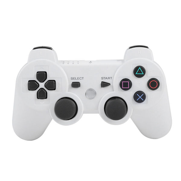 Langaton Bluetooth-pelikonsoli, täysominaisuinen peliohjain PS3:lle (Valkoinen)