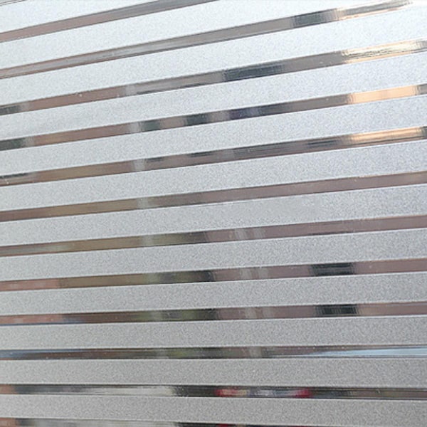 Vindusklistremerker - 1 imponerende dekorative, statiske klistremerker med stripemønster for å forhindre at fugler kolliderer i vinduene dine