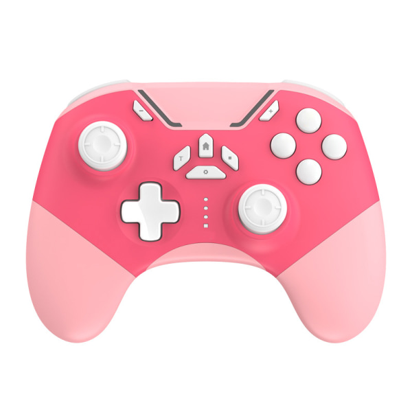 Bluetooth-spelkontroll Multifunktionell Vibrerande Trådlös Spelkontroll för Switch för IOS för Windows för Android Rosa