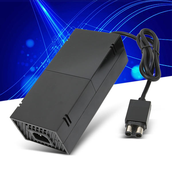 AC-adapter, erstatning for strømforsyningsadapter, kompatibel med Xbox One-konsoll 100‑240V UK-plugg
