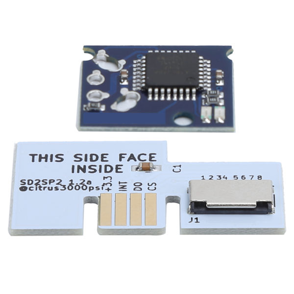 Chip SD2SP2 Micro Minnebrikkadapter Mini Disc DVD Tilbehørsett for NGC Spillkonsoll Hvit