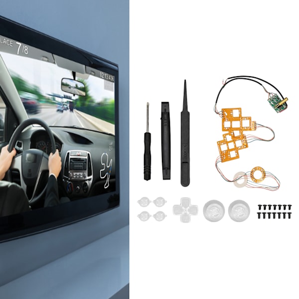 Gamepad Ambient Light Kit Innovativ Stilful Dekorativ Controller DIY Baggrundsbelysning til PS4 Gamepad