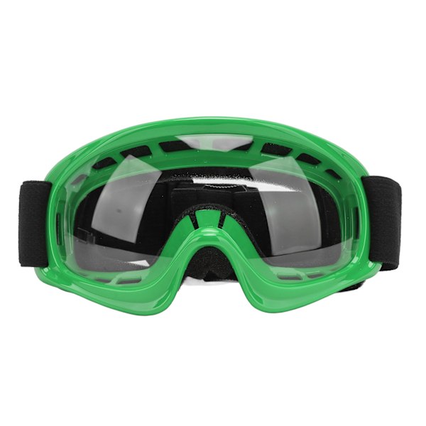 Barnens Stötsäkra Dirt Bike-Goggles med UV-Skydd för Cykling, Skidåkning, ATV och Off-Road Racing - Grön