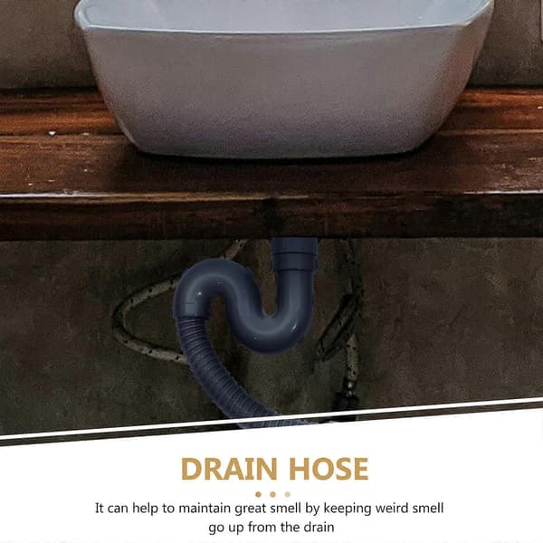 Drain Hose 2m Extension Drain Pipe Bathroom Drain Pipe for Sink Dishwasher