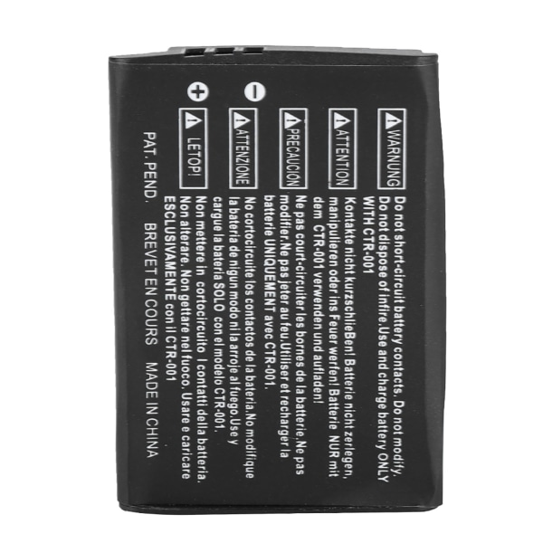 2000mAh genopladelig Li-ion batteripakke med stor kapacitet til Nintendo 3DS-W