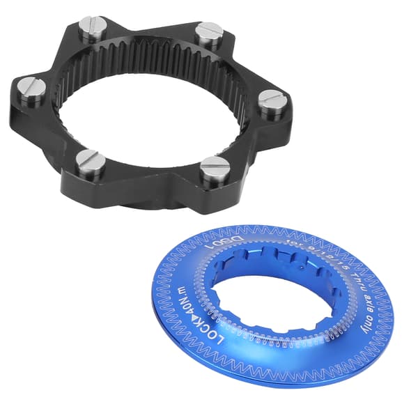 Center Lock Adapter 6 Bolt Skivebremse Rotor Konvertering til Mountainbikes Sort Blå
