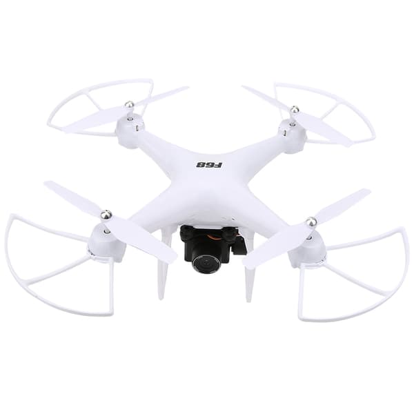 F68 Drone RC Quadcopter One Key Return 2000mAh Lang Batterilevetid Standardversion Hvid