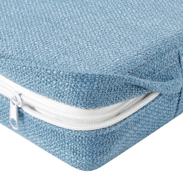 Hushållskvadratisk Mjuk Yogamatta Kudde Avtagbar Tvättad Meditation Matta Kudde Blå 40 x 6cm (L x B x H)