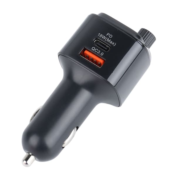 Bluetooth 5.0 FM-sender MP3-afspiller Dobbelt USB-biloplader
