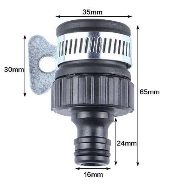 Slangekobling Kranadapter Universal Slangerørkoblingsbatteri for kjøkkenbad