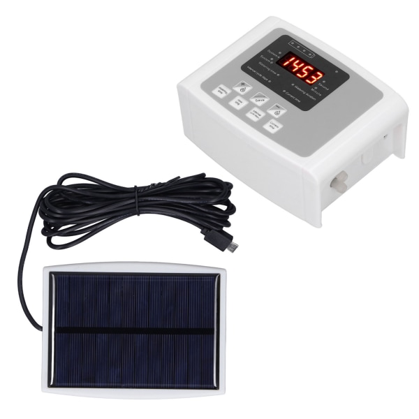 Automatisk Växtbevattningssystem med Tidtagning, Solenergi, USB-Laddning, Enpump, Automatisk Blombevattningsenhet