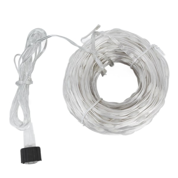 400 LED Kobbertråd Lyslenke med 8 Moduser for Innendørs/Utendørs Juledekorasjon - EU-kontakt (100-240V)