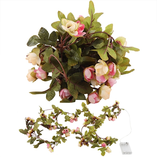 2,5 m Batteridrevne LED-Blomsterlys for Jul, Bryllup, Fester og Hjemmedekor