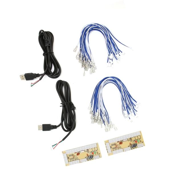 2-spillers Arcade-koder uten forsinkelse - DIY Arcade-koder med USB-kabler og knapptråder for MAME