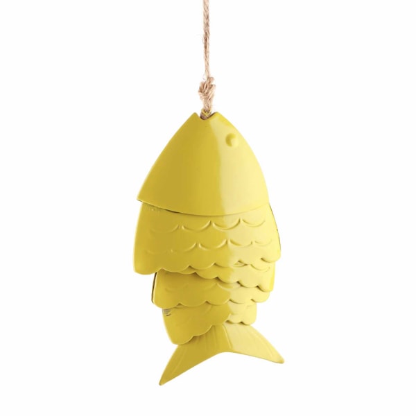 Färgglada Koi Fish Wind Chimes Metallhantverk Utomhus takfot Hängande dekorationer Fish Wind Chime