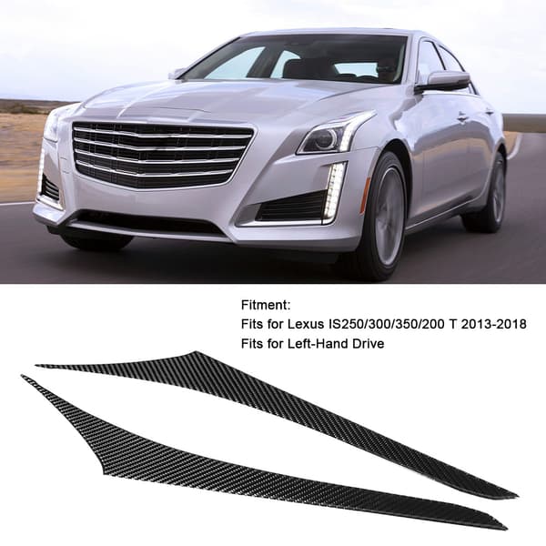 2 stk. Lexus Bil Interiør Karbonfiber Midtkonsoll Side Trim Stripe