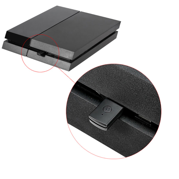 USB 2.0 trådløs hovedtelefon mikrofon Bluetooth 4.0 dongle med mikrofon 3,5 mm adapter til PS4