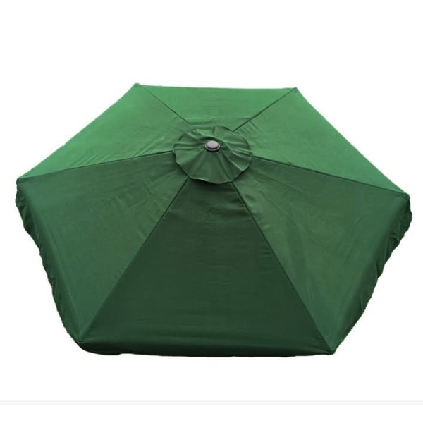 3m 6 ribben udendørs parasol parasol gårdhave paraply (kun paraply klud, sort)