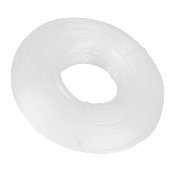 3mm x 60m Hvid Kvadratisk Trimmer Line Græs Klipper Tilbehør Klippe Line Reb Udskiftning