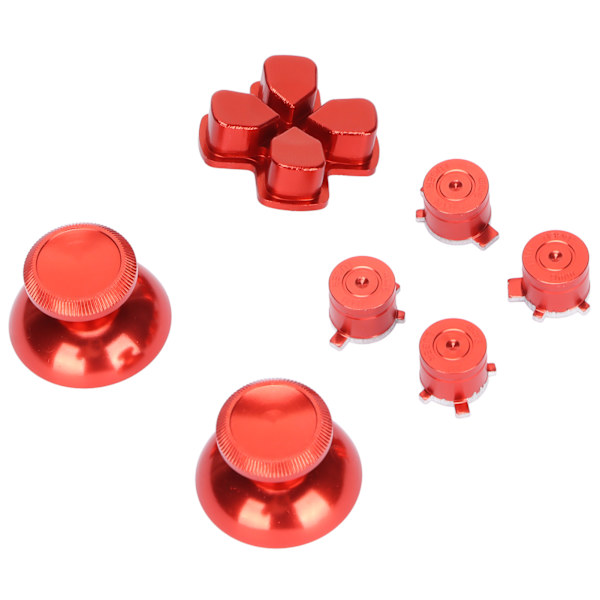 Kontrollknapp Joystick-tangent Aluminiumlegering ABXY-knappar för Playstation5-kontroll Röd