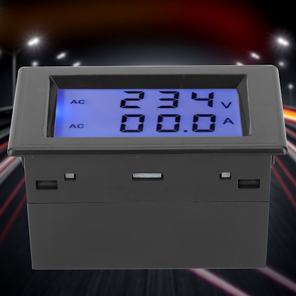 D85-2042A Kaksois-LCD Jännite- ja Virtamittari, AC 80-300V & 200-450V, Mittaa 0,1-100A Virtamuuntajalla