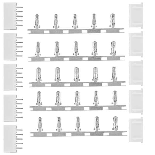 5 par sæt 2S 3S 4S 2-4-polet JST-XH han- og hunbalanceringsoplader stik (4S)