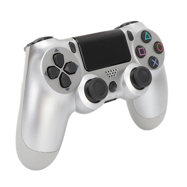 Fjernbetjening Joystick Gamepad Følsomme Knapper Ægte Vibration Forhindrer Glidning Trådløs Spilkonsol til Computer Telefoner Sølv Hvid