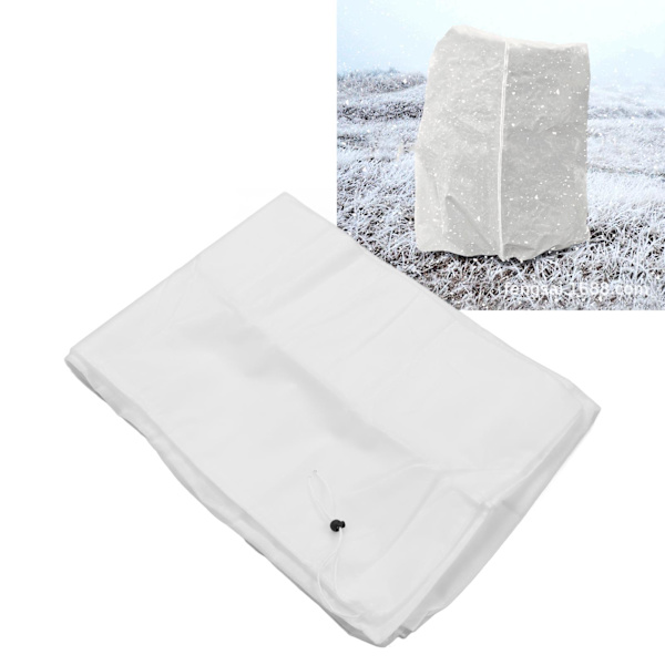 Planteovertræk Ikke-vævet stof Åndbart Udendørs Frostbeskyttelse Plantejakke til Koldt Vintervejr Hvid 60x80cm/23.6x31.5in