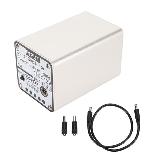 12V 3F Super Kondensator Strømfilter DC 2.1 Input Output Elektrolytisk Kondensator til 5V Lyd Video Udstyr