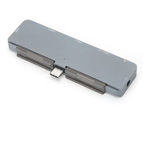 6 i 1 Type C til HDMI Docking Station Adapter Konverter til Telefon Computer USB 3.0 Hub