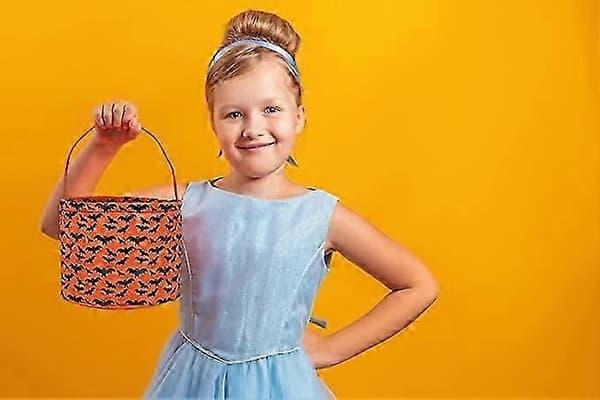 Halloween Knask-eller-knep-pose - Flaggermusdesign Godteribøtte for Britiske Barn