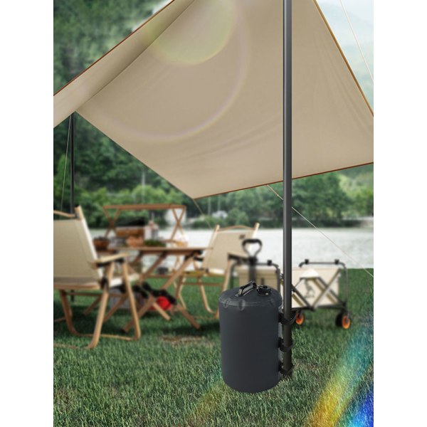 (10 liter: 18*40cm) Multifunktionelt telt med vand og sand, fast vandpose, udendørs foldetelt, jordtelt, vindtæt sandsæk, sandsæk, mesh cl