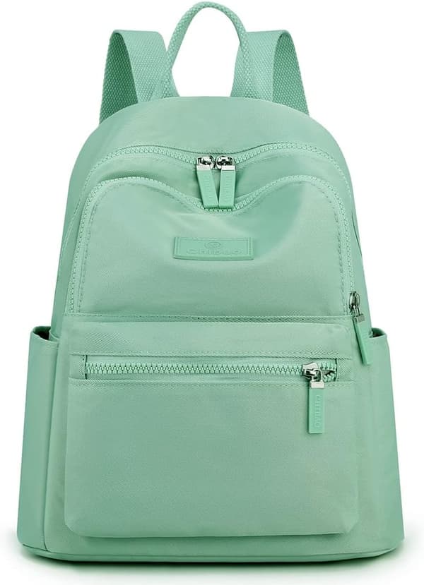 Collants Women's Mini Nylon Backpack Lightweight Backpack Purse Travel Daypack (Light Green)