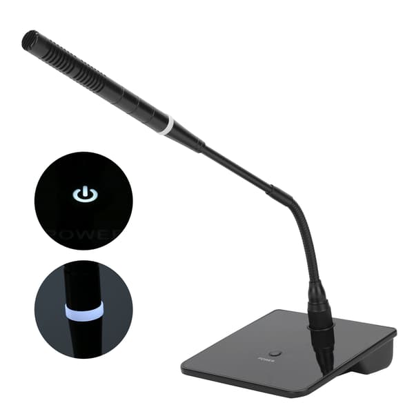 USB Mikrofon til Computer Gaming Møder Livestreaming Kablet Svanehalsmikrofon Sort 100-240V