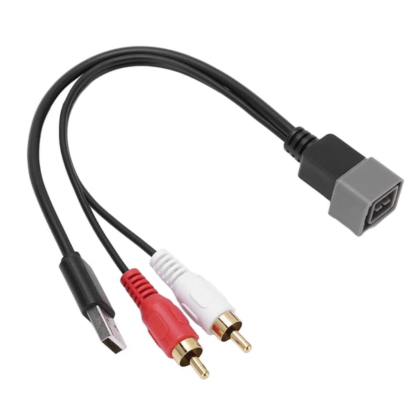 23 cm 8-pin bilstereo USB RCA-adapterkabel til Nissan Cube Juke Versa 23 cm