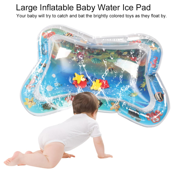 Baby Ice Pad Suuri Ilmatäytettävä Vatsamaku-Patja Vesipehmuste Merieläinmatto